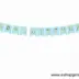 Διακοσμητική Γιρλάντα Γαλάζιο-Χρυσό Happy Birthday (1,75μ)