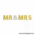 Διακοσμητική Γιρλάντα "Mr & Mrs" (3,65μ.)