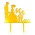 Διακοσμητικό Topper Τούρτας Plexiglass Mr & Mrs