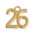 Μεταλλικό "26" Χρυσό 2εκ.