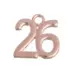 Μεταλλικό "26" Ροζ Χρυσό 2εκ.