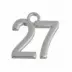 Μεταλλικό "27" Ασημί 2εκ.