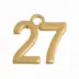 Μεταλλικό "27" Χρυσό 2εκ.