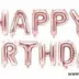 Μπαλόνι Foil Happy Birthday Ροζ Χρυσό (13τεμ)