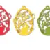 Πασχαλινά Ξύλινα Αυγά Happy Easter 8,6Χ6,2εκ.