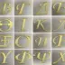 Plexiglass Γράμματα Χρυσό Μεγάλα 13εκ.