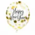 Σετ Μπαλόνια Happy New Year Χρυσό Κονφετί (3τεμ)