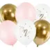 Σετ Μπαλόνια Ροζ-Χρυσό 1st Birthday (6τεμ)