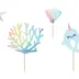 Topper Τούρτας Narwhal (Σετ 4τεμ)