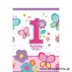 Τραπεζομάντηλο Πλαστικό 1st Birthday Πεταλούδες (2,59Χ1,37μ)