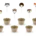 Βάση Cupcake Ζωάκια του Δάσους (12τεμ)
