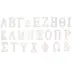 Ξύλινα Γράμματα Κρεμαστά Λευκό 6εκ.
