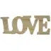 Ξύλινο Love Φυσικό 31x11εκ.