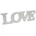 Ξύλινο Love Λευκό 31x11εκ.