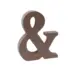 Ξύλινο "&" MDF 9x11εκ.