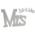 Ξύλινο Mrs Λευκό 15x11εκ.