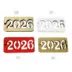 Ξύλινο Ταμπελάκι "2026" 4Χ2εκ.